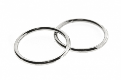 Кольцо металлическое №40 мм, цв.-никель - купить в Курске. Цена: 4.45 руб.