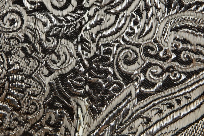 Ткань костюмная жаккард №11, 140 гр/м2, шир.150см, цвет тем.серебро - купить в Курске. Цена 383.29 руб.