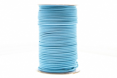 0370-1301-Шнур эластичный 3 мм, (уп.100+/-1м), цв.168 - голубой - купить в Курске. Цена: 464.31 руб.