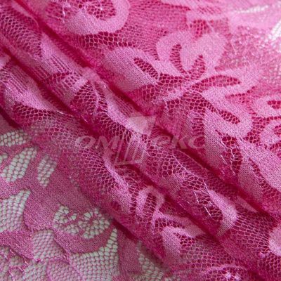 Кружевное полотно стрейч XD-WINE, 100 гр/м2, шир.150см, цвет розовый - купить в Курске. Цена 1 869.99 руб.