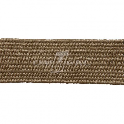 Тесьма отделочная полипропиленовая плетеная эластичная #2, шир. 40мм, цв.- соломенный - купить в Курске. Цена: 50.99 руб.