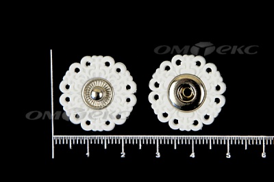 Кнопки пришивные №6 S20мм пластиковые белые - купить в Курске. Цена: 9.88 руб.