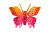 Бабочка декоративная пластиковая #10 - купить в Курске. Цена: 7.09 руб.
