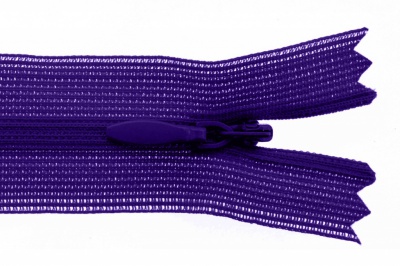 Молния потайная Т3 866, 20 см, капрон, цвет фиолетовый - купить в Курске. Цена: 5.27 руб.