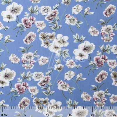 Плательная ткань "Фламенко" 12.1, 80 гр/м2, шир.150 см, принт растительный - купить в Курске. Цена 243.96 руб.
