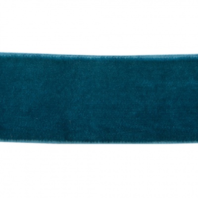 Лента бархатная нейлон, шир.25 мм, (упак. 45,7м), цв.65-изумруд - купить в Курске. Цена: 991.10 руб.