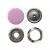 Кнопка рубашечная (закрытая) 9,5мм - эмаль, цв.003 - розовый - купить в Курске. Цена: 5.74 руб.