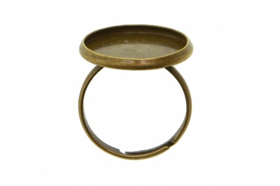 Заготовка для рукоделия металлическая фигурная для кольца 15мм - купить в Курске. Цена: 7.44 руб.