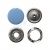 Кнопка рубашечная (закрытая) 9,5мм - эмаль, цв.182 - св.голубой - купить в Курске. Цена: 5.74 руб.