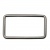 Рамка металлическая прямоугольная, 40 х 15 мм- тём.никель - купить в Курске. Цена: 4.60 руб.