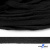 Шнур плетеный d-8 мм плоский, 70% хлопок 30% полиэстер, уп.85+/-1 м, цв.- чёрный - купить в Курске. Цена: 735 руб.