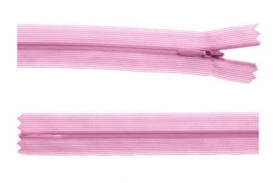 Молния потайная Т3 513, 60 см, капрон, цвет св.розовый - купить в Курске. Цена: 10.13 руб.