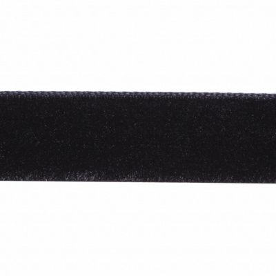 Лента бархатная нейлон, шир.12 мм, (упак. 45,7м), цв.03-черный - купить в Курске. Цена: 448.27 руб.