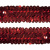Тесьма с пайетками 3, шир. 30 мм/уп. 25+/-1 м, цвет красный - купить в Курске. Цена: 1 087.39 руб.