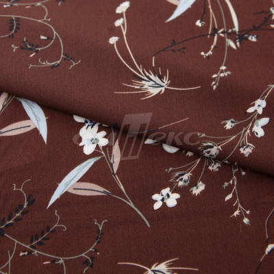 Плательная ткань "Фламенко" 2.2, 80 гр/м2, шир.150 см, принт растительный - купить в Курске. Цена 239.03 руб.