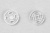 Кнопки пришивные пластиковые 11,5 мм, блистер 24шт, цв.-прозрачные - купить в Курске. Цена: 59.44 руб.