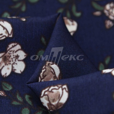 Плательная ткань "Фламенко" 3.2, 80 гр/м2, шир.150 см, принт растительный - купить в Курске. Цена 239.03 руб.