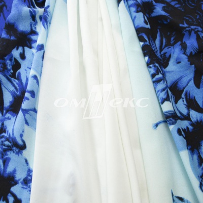 Плательная ткань "Фламенко" 19.1, 80 гр/м2, шир.150 см, принт растительный - купить в Курске. Цена 243.96 руб.