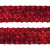 Тесьма с пайетками 3, шир. 35 мм/уп. 25+/-1 м, цвет красный - купить в Курске. Цена: 1 308.30 руб.